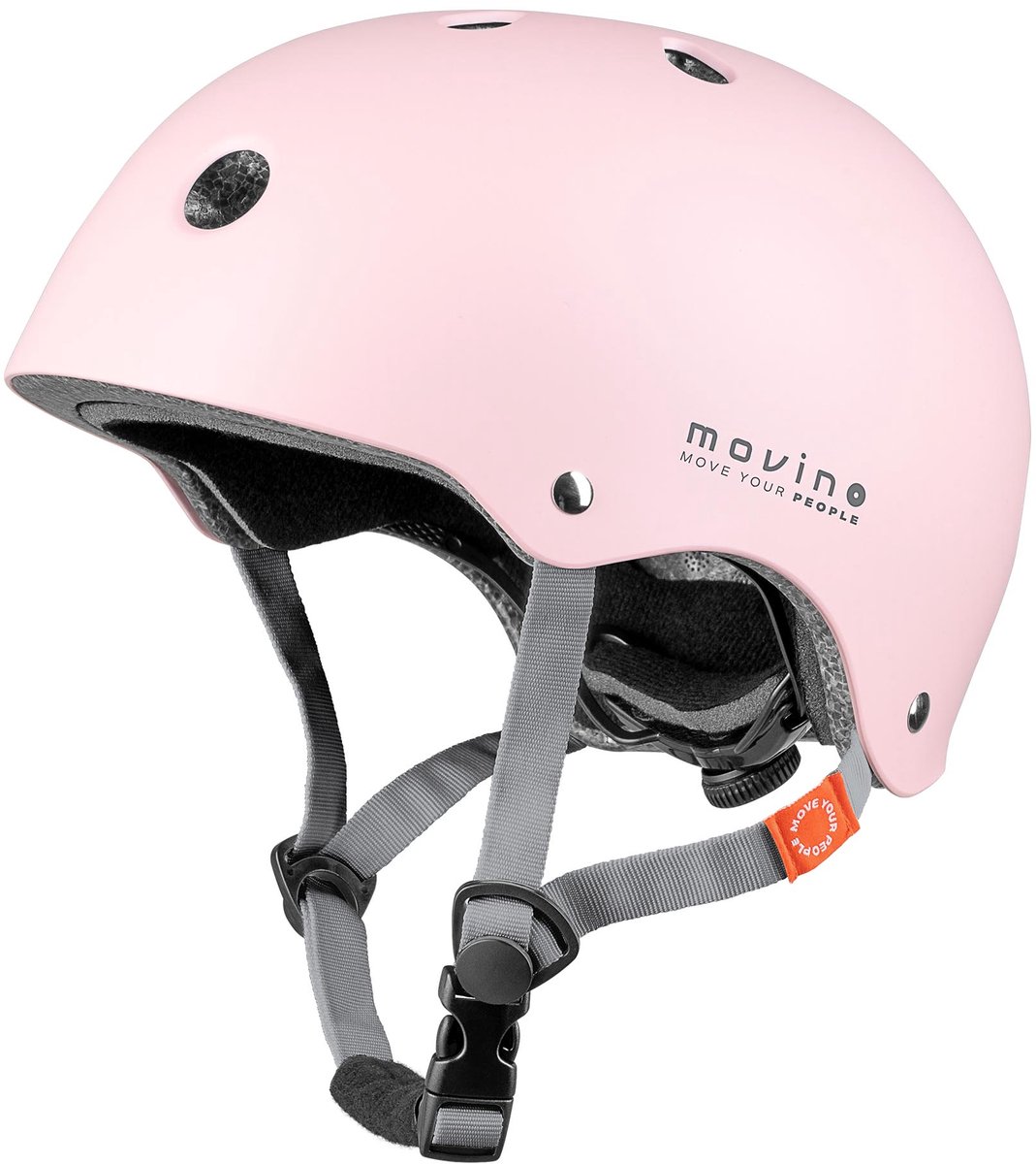 Movino - Element - M - roze - urban fietshelm met Dial-Fit systeem - ABS/EPS - 11 Ventilatiegaten - Fiets Skeelers Step