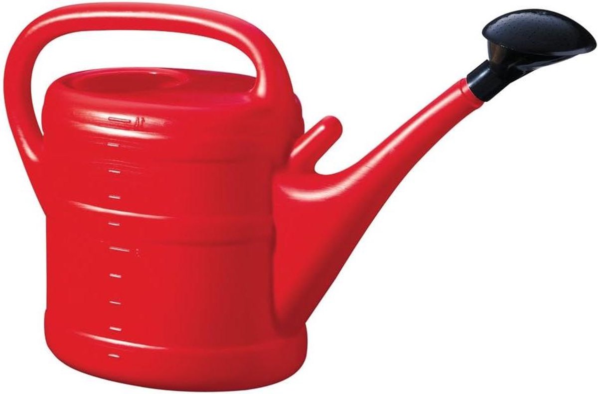 Kunststof Gieter - Waterkan Planten - Tuinonderhoud Graf - Ergonomisch Ontwerp - 10 Liter - Rood