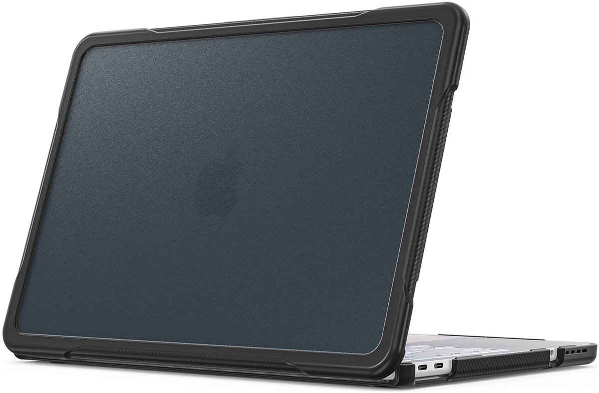 Mobigear Laptophoes geschikt voor Apple MacBook Neo 13 Inch (2026) Hoes Hardshell Laptopcover MacBook Case | Mobigear Shockproof Pro - Zwart - Model A3404