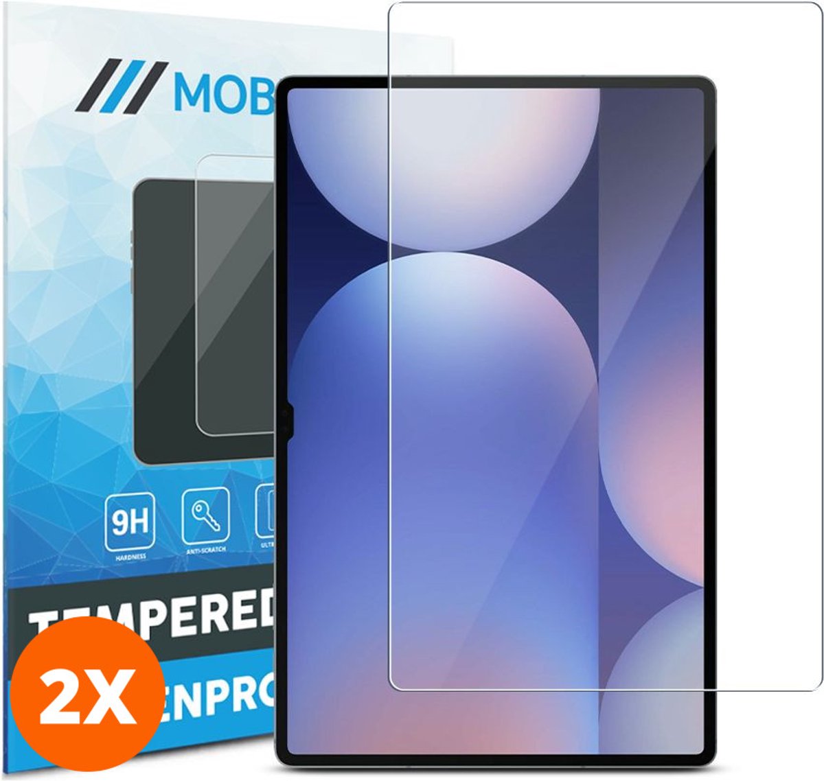 Mobigear Screenprotector geschikt voor Samsung Galaxy Tab S10 Plus Glazen | Mobigear Screenprotector - Case Friendly (2-Pack)