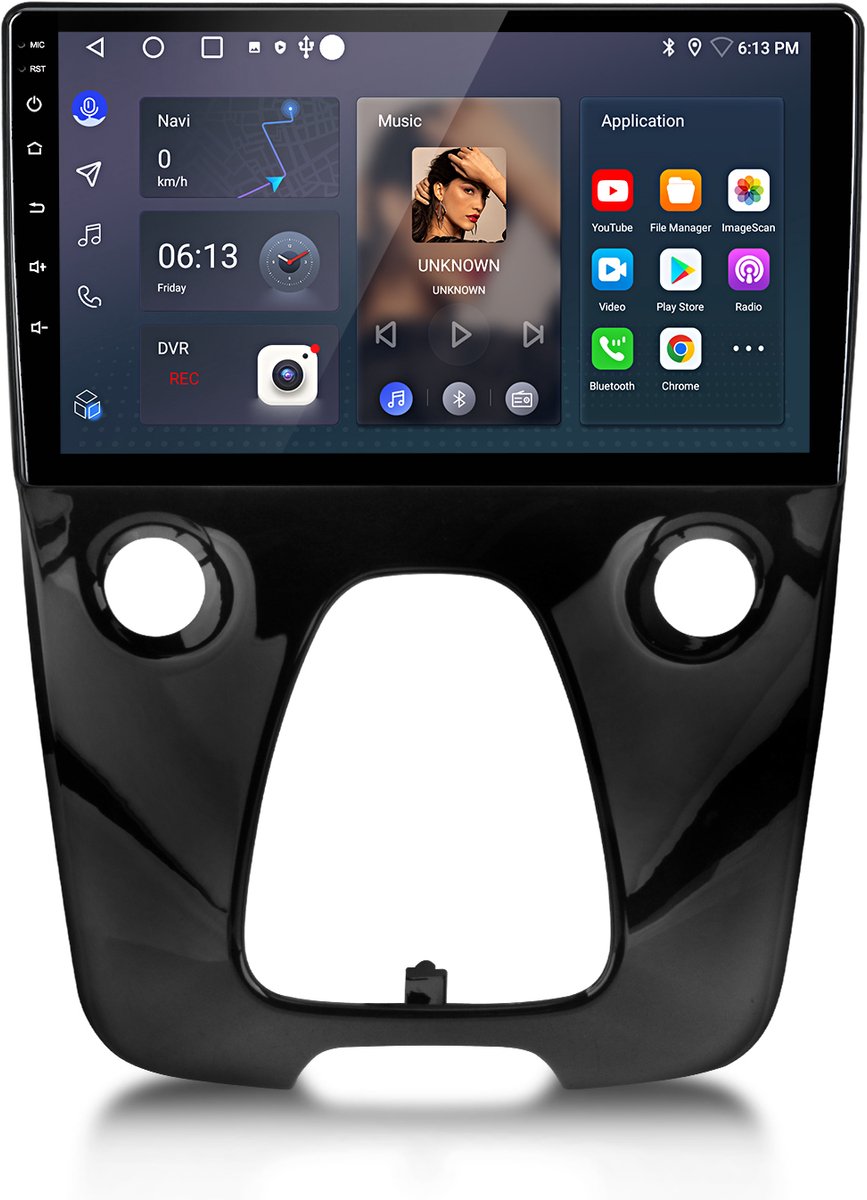 Cestovet Autoradio - Geschikt Voor Toyota Aygo Citroen C1/Peugeot 108 - 1GB+32GB - GPS-navigatiesysteem, Bluetooth, Stuurwielbediening, WiFi, 10-inch Touchscreen