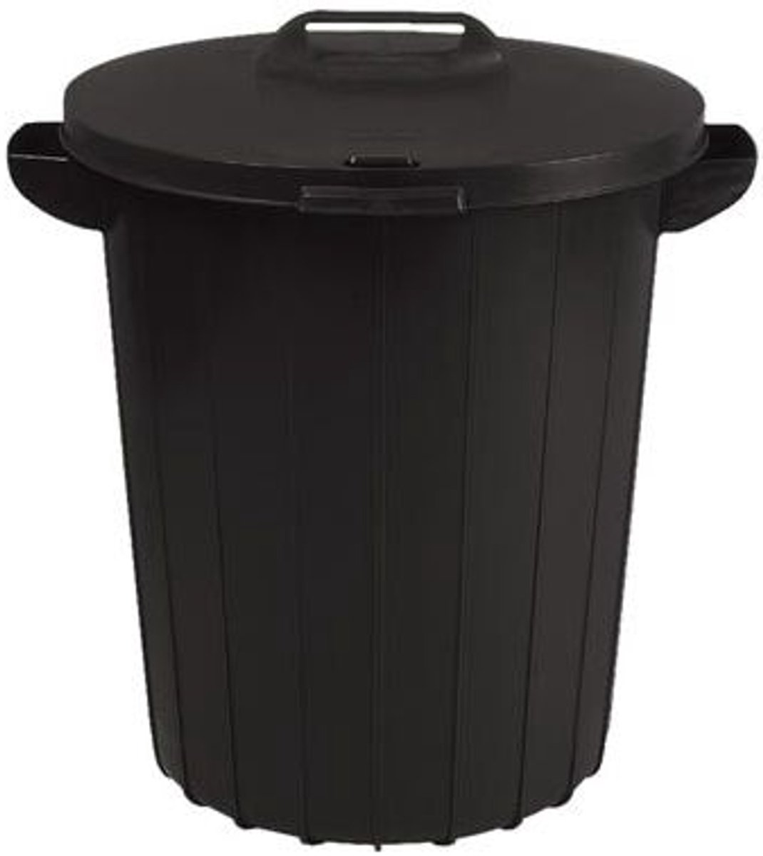 Straat-tuinafvalbak 90L zwart 49x49xH60