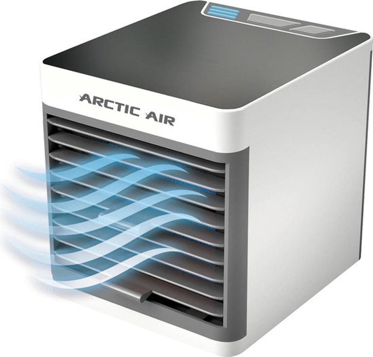 Bol.com Livington Arctic Air – mobiele aircooler met waterverdampingsfilter – mini ventilator met 3 koelniveaus en 7 moodlights ... aanbieding