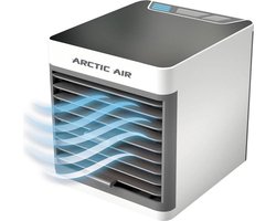 Livington Arctic Air – mobiele aircooler met waterverdampingsfilter – mini ventilator met 3 koelniveaus en 7 moodlights – luchtkoeler met tankvolume voor 8 uur