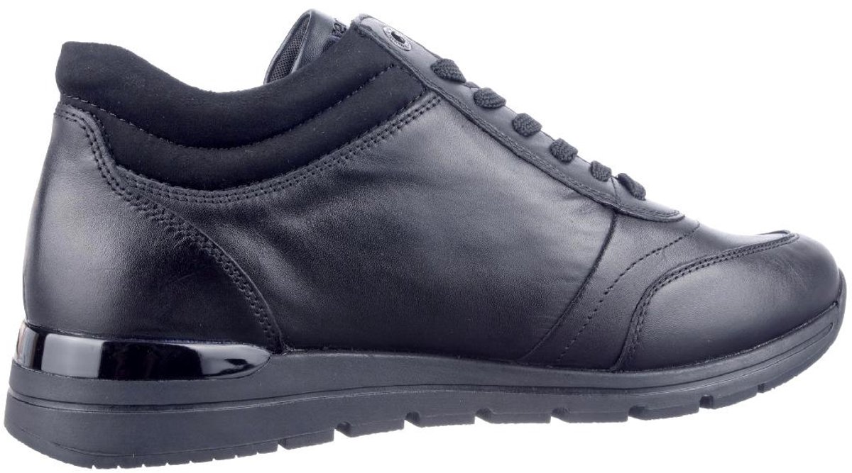 Remonte R6775-00 Zwart halfhoge sneakers rits veters veterboots