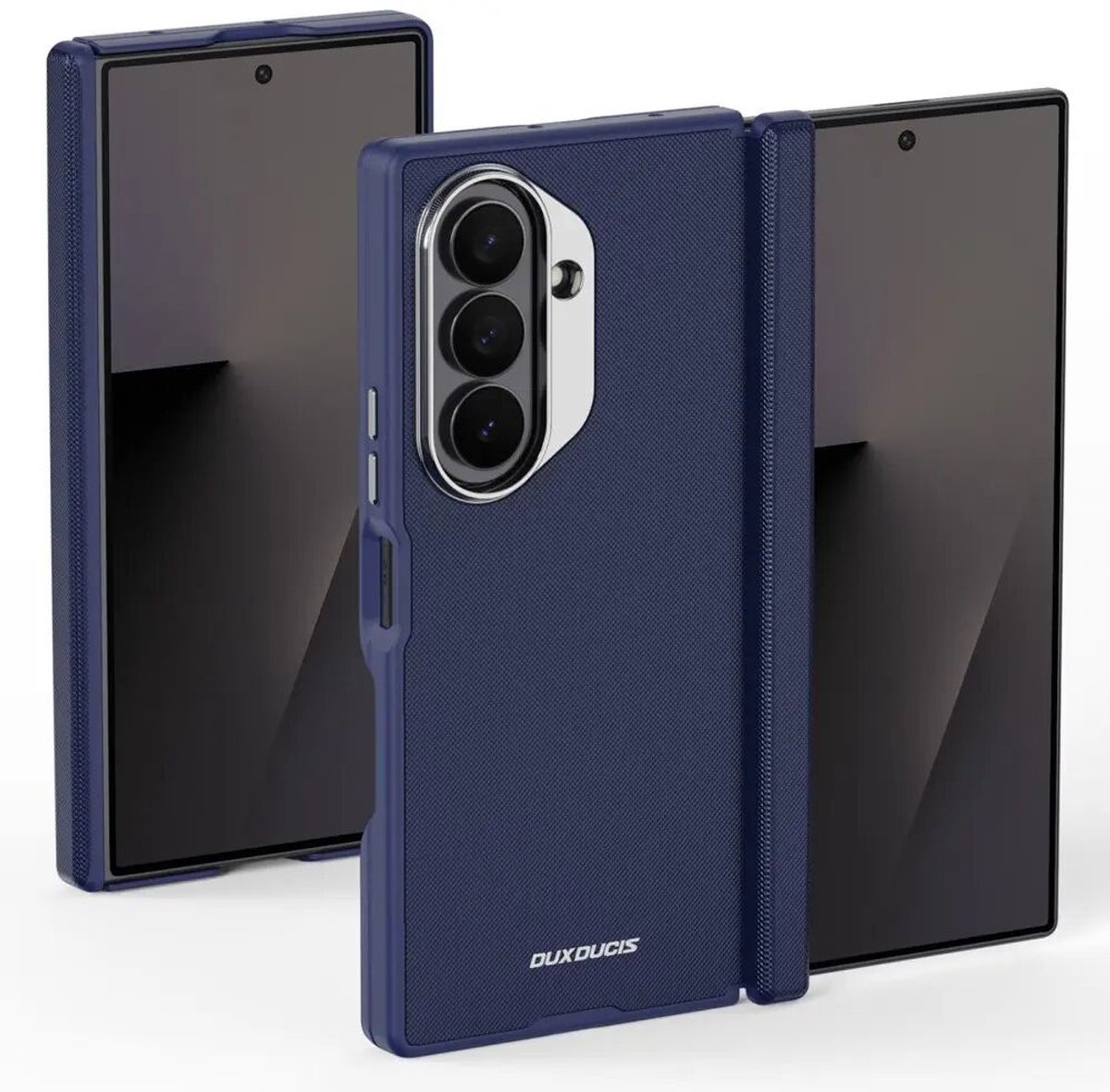 Dux Ducis Vyne Hoesje Geschikt voor Samsung Galaxy Z Fold 8 Ultra - Camerabescherming - Compatibel met MagSafe - Back Cover Blauw