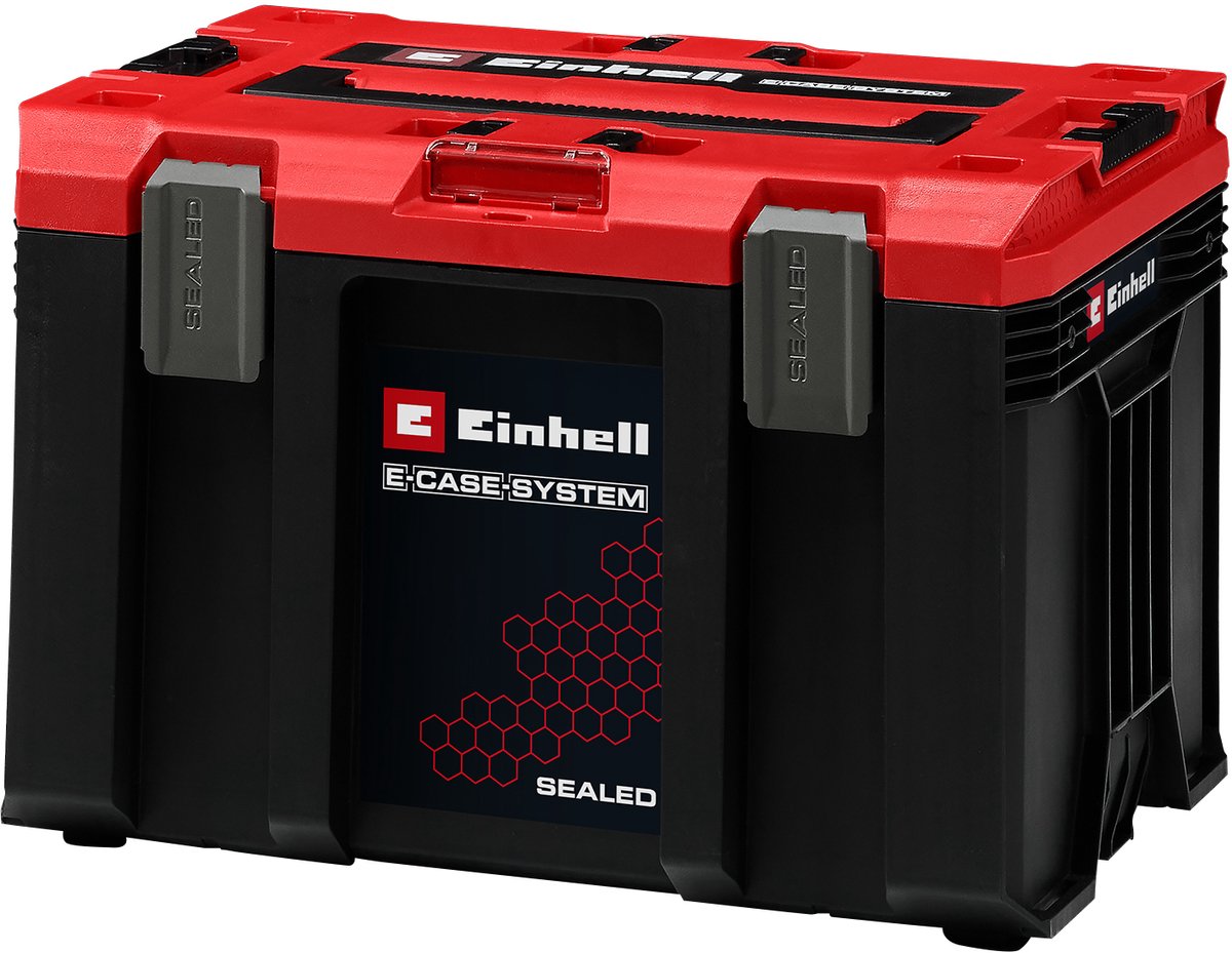 Einhell E-Case M SEALED systeemkoffer - Max. Laadvermogen: 90 kg - Stof en waterdicht (IP65) - Stapelbaar - Koppelbaar