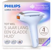 Philips Lumea 9900 PRO IPL-apparaat met drie opzetstukken en opbergtas. 'Tot wel 5 jaar lang een gladde huid'.