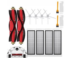 Accessoires voor robotstofzuigers Xiaomi RoboRock S5, S6, S5 Max, S6 MaxV, S6 Pure - 14-delige set inclusief filters en borstelkoppen - Afneembare hoofdborstelset
