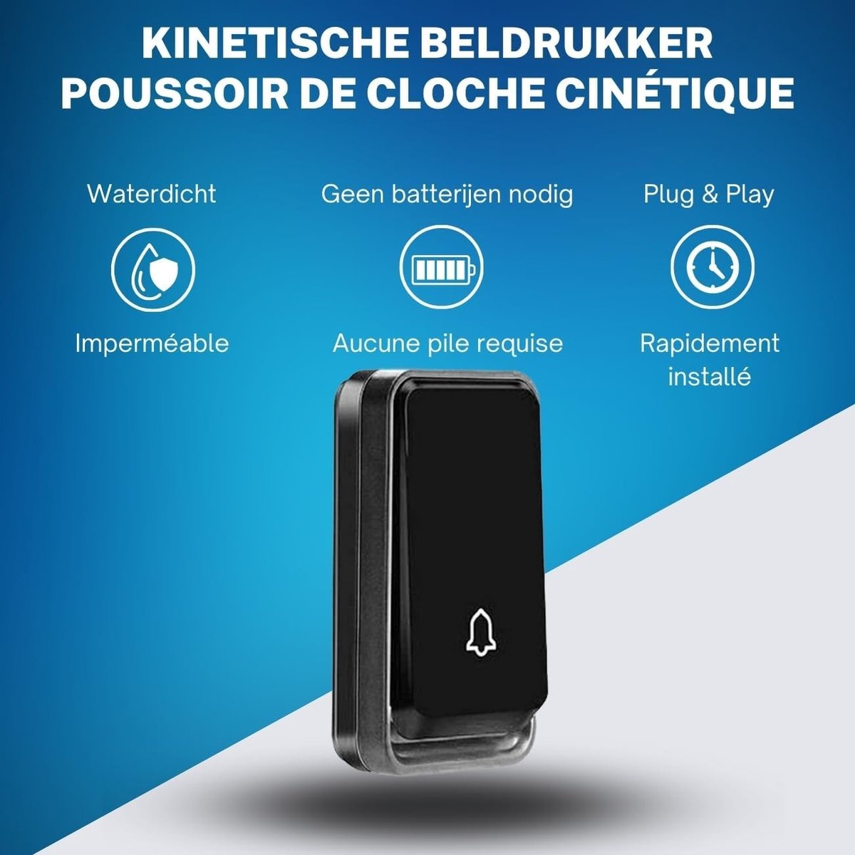 Draadloze Deurbelset - Waterdicht - 5 Ontvangers - Batterijloos - Voor Huizen