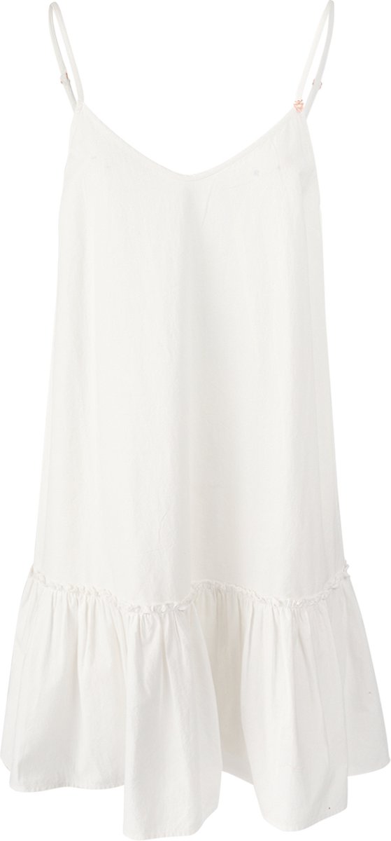 Brunotti Nami Jurkje Dames 100% Katoen Zomerjurk Loose Fit S Beige