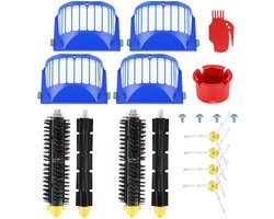 Vervangingsonderdelen voor iRobot Roomba 600-serie (605, 615, 616, 620, 621) - 18-delige set - Filter en zijborstel