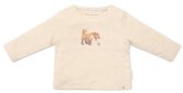 T-shirt Little Dutch à manches longues - Taille 74 - Sable mêlé