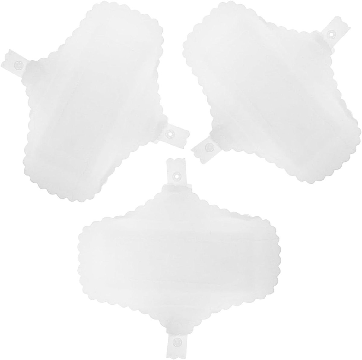 Herbruikbare Pads - Wasbare Doekjes - Menstruatie Periode - Extra Absorberend - 3 Stuks - Wit