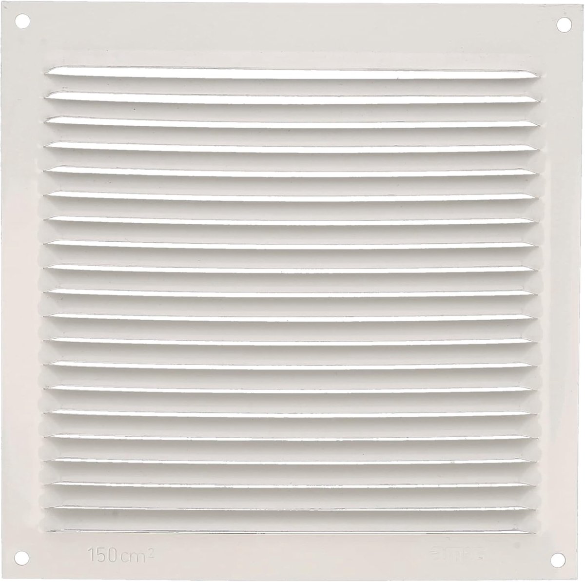 SnelShoppen - Ventilatiegrille Aluminium - Luchtuitlaat - Ideaal voor Keuken en Badkamer - Afmetingen 170 x 170 mm - Wit - Efficiënte Luchtcirculatie