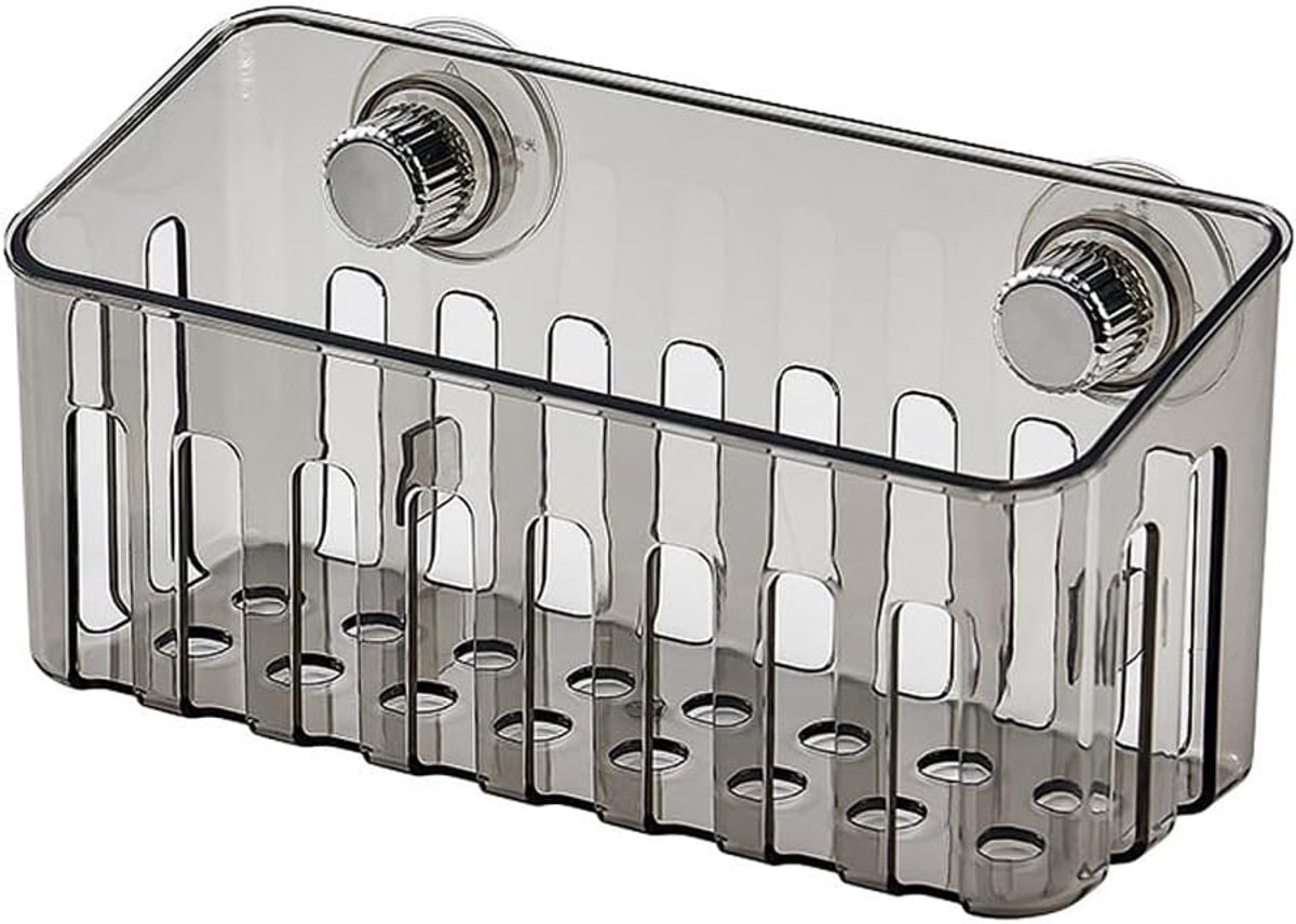 SnelShoppen - Sink Sponge Holder, ABS Suction Cup Keuken Organizer voor Spons, Zeep, Afwasborstel en Scrubber - Ruimtebesparend en Makkelijk te Reinig