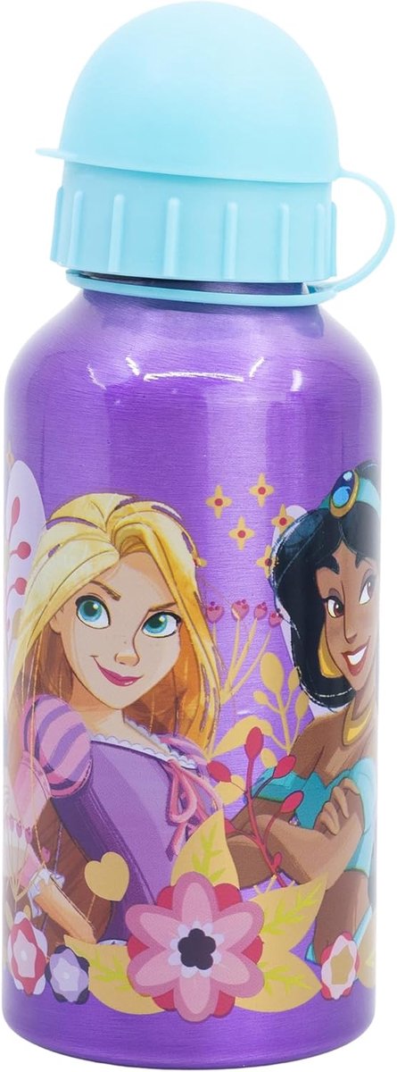 SnelShoppen - Herbruikbare Aluminium Fles 400 ml met Iconische Figuren, BPA-vrij, Voor Kinderen, Feest, Camping en Thuisgebruik