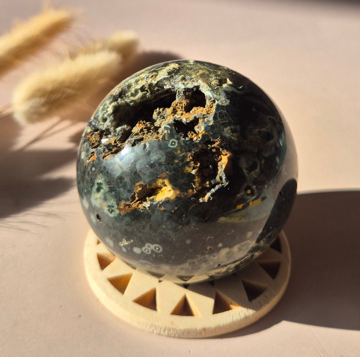 Kristallen Edelsteen Bol Ocean Jasper Bol – 50–60 mm #13