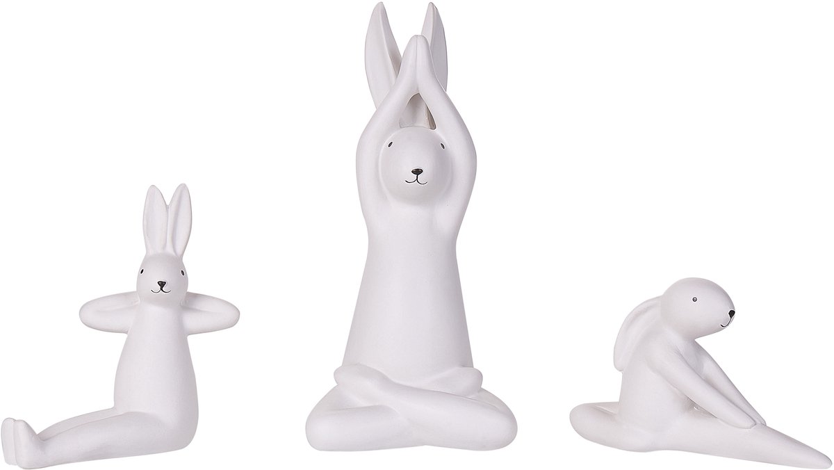 BREST - Decofiguur - Wit - Keramiek
