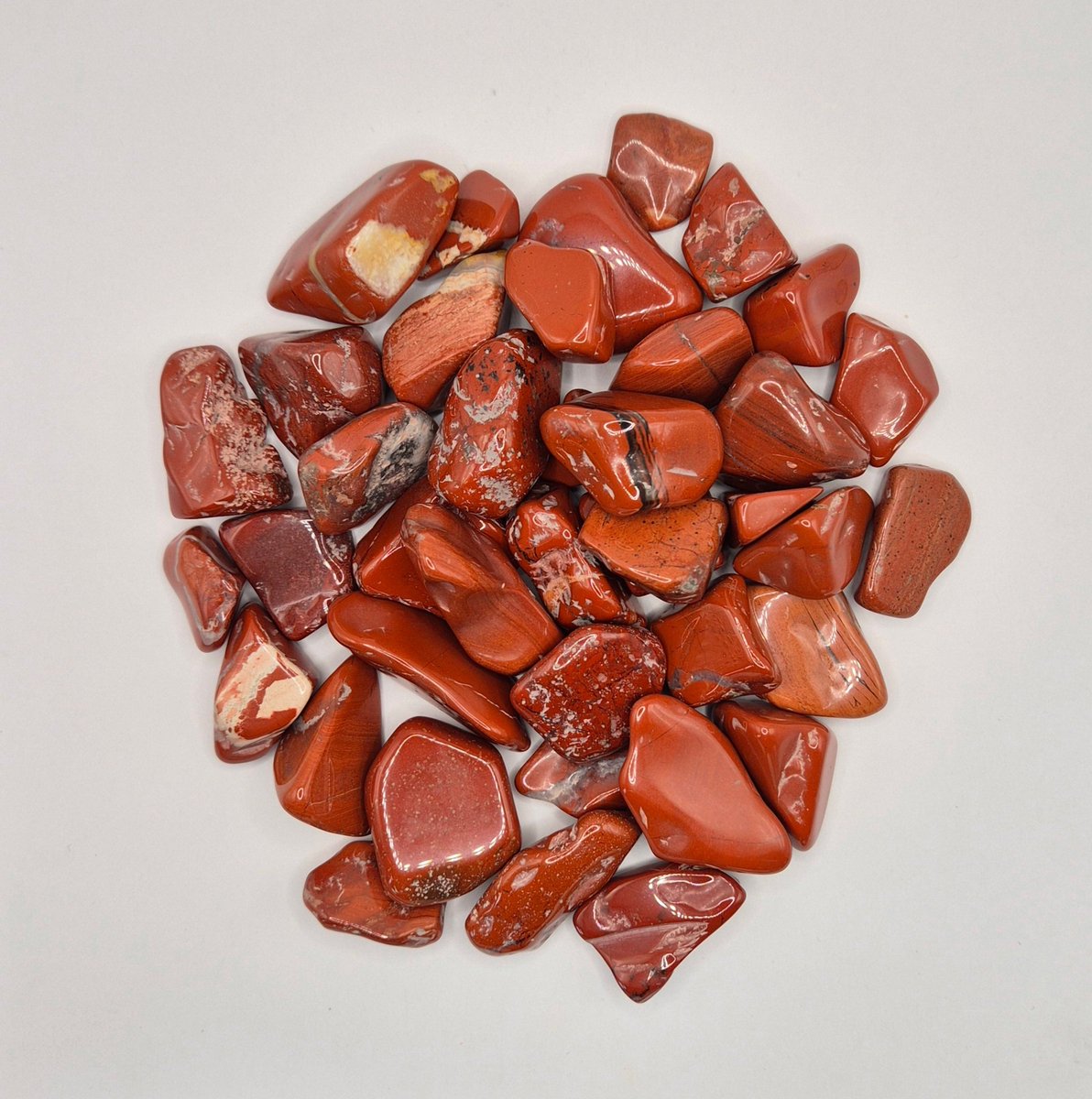Edelsteen Red Jasper Chips Trommelstenen 2-5cm (100 gram)