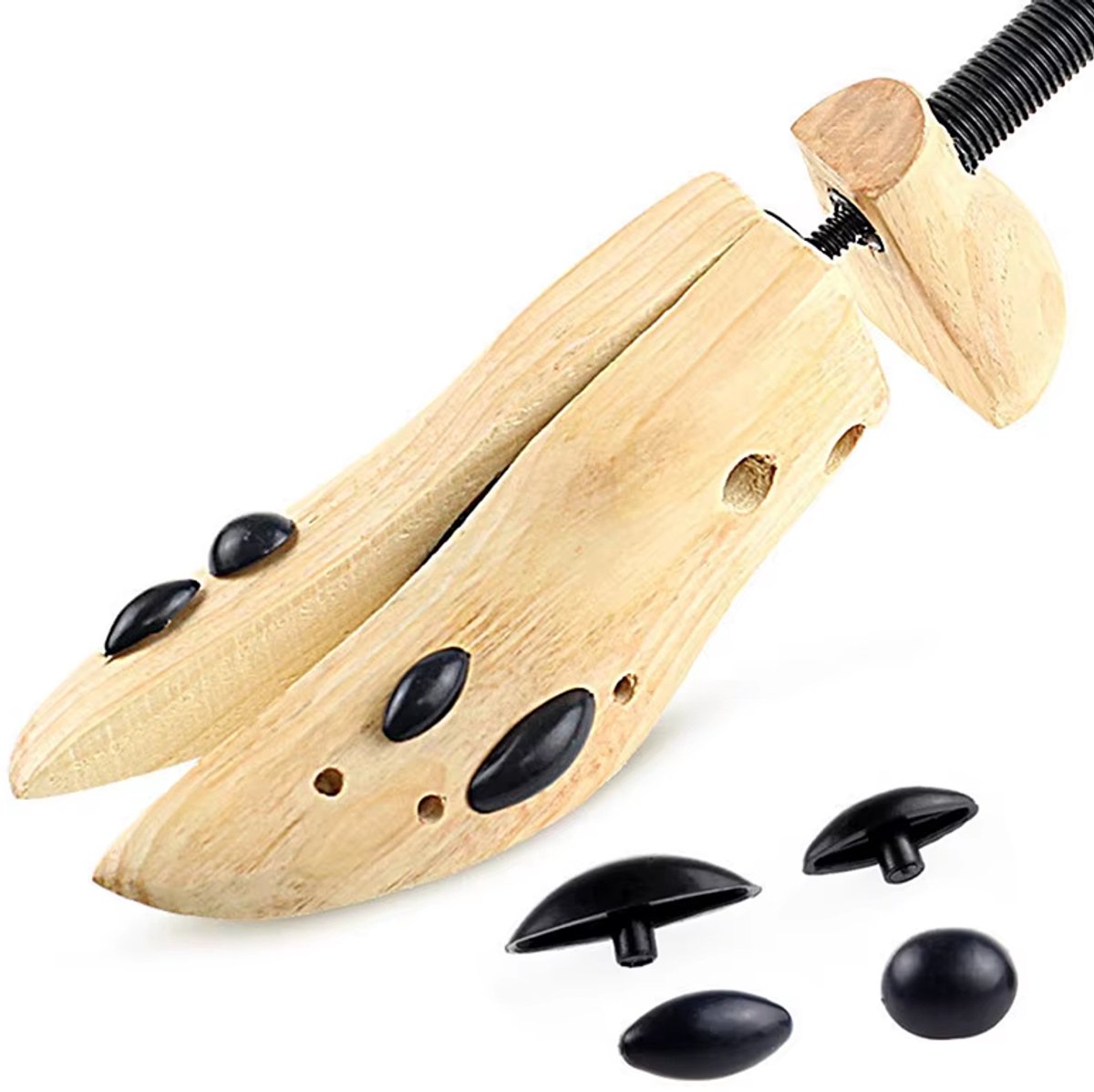 1 Stuk Verstelbare Houten Schoenspanner Unisex – Schoenverbreder & Schoenoprekker voor Flats, Pumps, Laarzen – Schoenaccessoire Maat L (41-45)