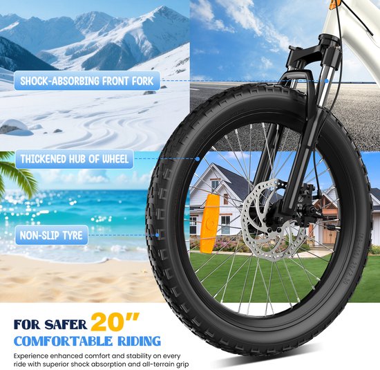 EVERCROSS EM5 20 Inch Kinder Mountainbike - 7 Versnellingen - Lichtgewicht (15 kg) - Dubbele Schijfremmen - Voorvering - Voor Jongens en Meisjes (120-160 cm) van EVERCROSS — afbeelding 5