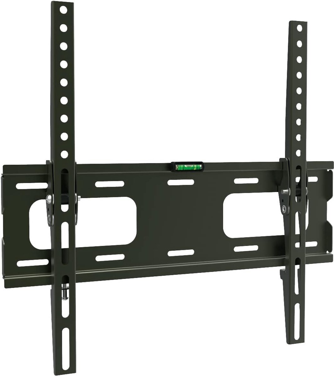 SnelShoppen - Flat Panel Wandbeugel voor Monitoren 32-55 inch (81-140 cm) tot 35 kg, VESA 400x400 mm, Zwart, 10° Inclinatie, Minimalistische Wandmonta