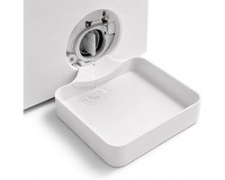 Lekbak wasmachine - Wateropvangbak voor Restwater - Opvangbak - afvoerbak - wateropvangbak voor kelder, woning, camper - wit - 17.8 x 17.8 cm