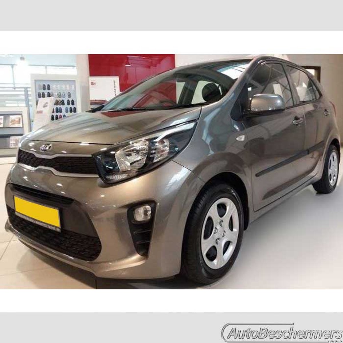 Stootlijsten set zwart voor Kia Picanto 5-deurs 03.2017-. De stootstrips zijn zelfklevend. Set a 4 stuks (#0027)