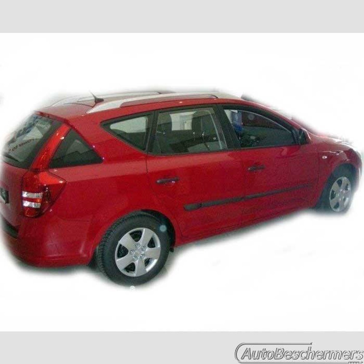 Stootlijsten set zwart voor Kia Ceed SW Stationwagon 2007-04.2012. De stootstrips zijn zelfklevend. Set a 4 stuks (#0005)