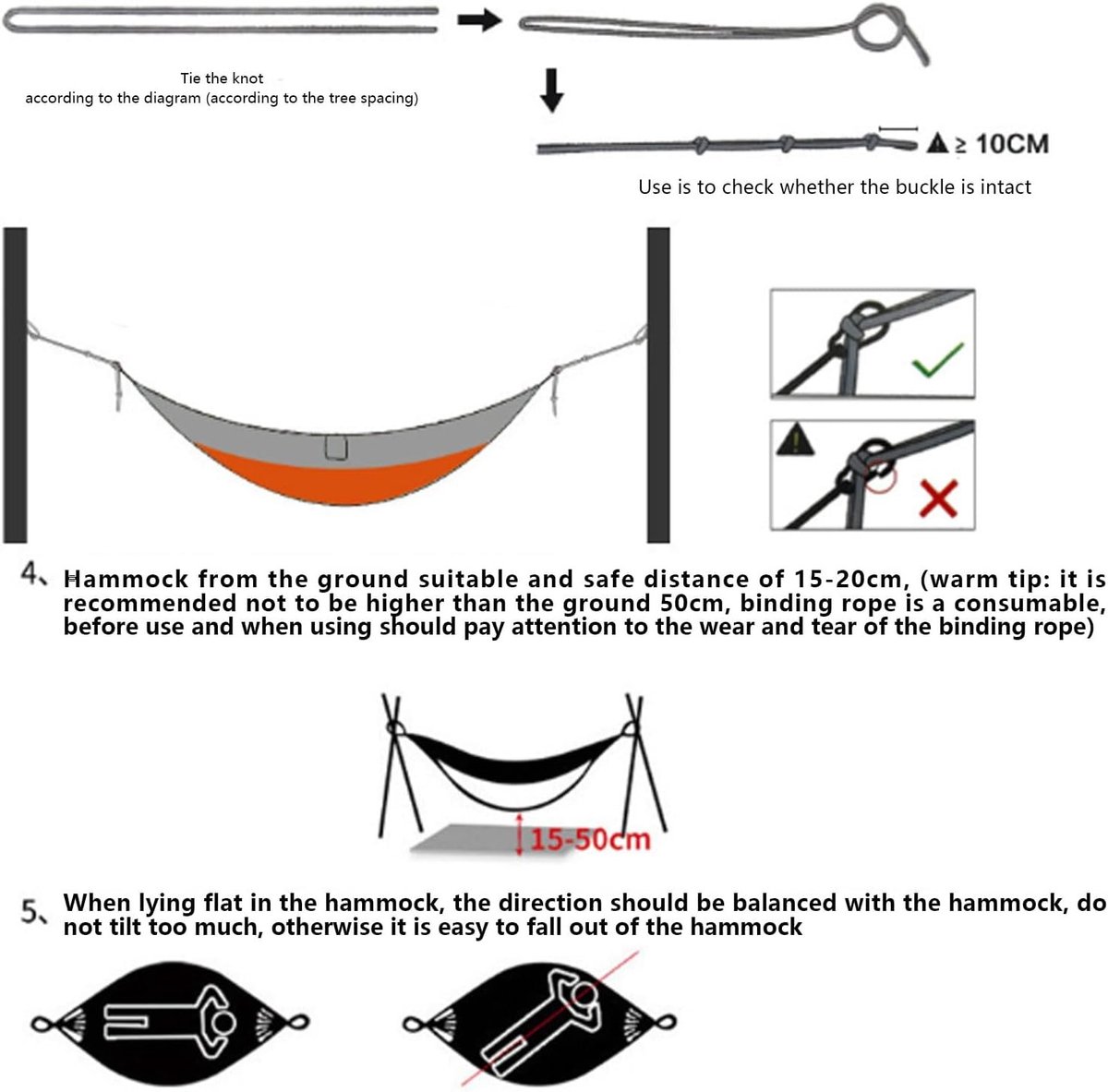 Lichte en draagbare campinghangmat tot 150 kg, ideaal voor outdoor, kamperen en backpacken met snelle installatie en ademend nylon