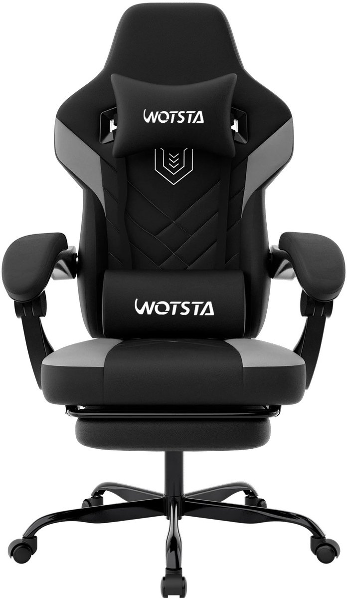 Parasha Nova Bureaustoel - zwart - Gamingstoel - ergonomische bureaustoel - Racecomputerstoel- Hoogte verstelbare computerstoel met hoofdsteun