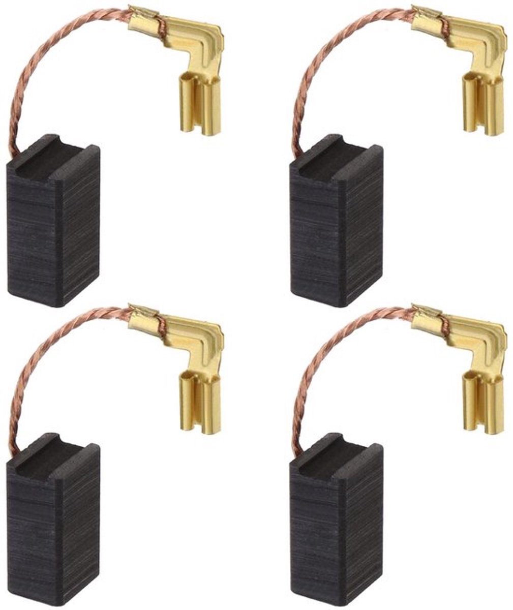 Koolborstels voor Schuurmachines - Vervangingsonderdelen - Hoogwaardige Carbon en Metaal - 2 Paar Inclusief Veer Connector - Compatibel m...