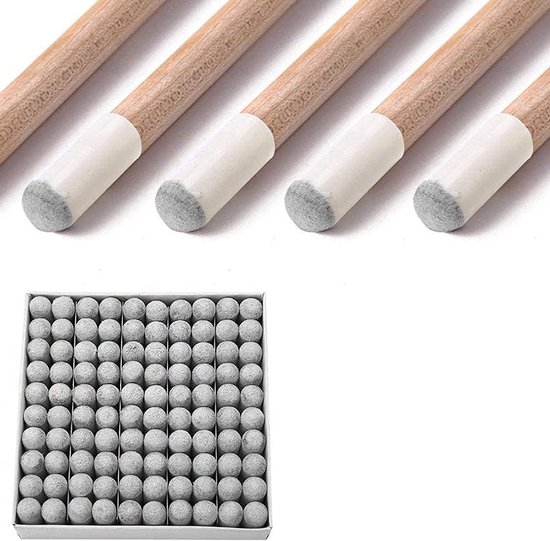 SnelShoppen - 100pcs 11mm Billiard Cue Tips - Soft Snooker Pool Cue Ferrule Tips - Hoogwaardige Plastic Vervangingen voor Cue Sticks — afbeelding 4