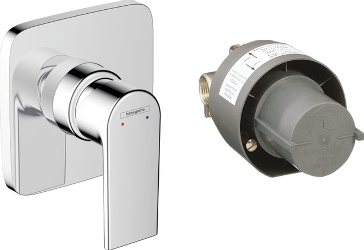 Hansgrohe Vernis Shape Afbouwdeel - voor inbouw douchekraan - inclusief inbouwdeel - hoogglans chroom