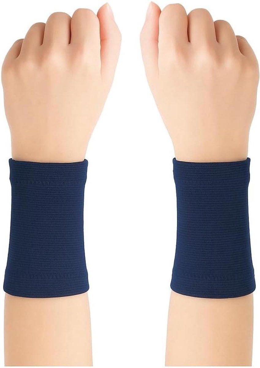 Koel Armband - Zweetband Polsband - Sporten Verkoeling - Direct Verkoelend Effect - 6 cm Bandbreedte - Blauw