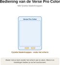 Illustratie van de PocketBook Verse Pro Color, met fysieke bladerknoppen onder het scherm.