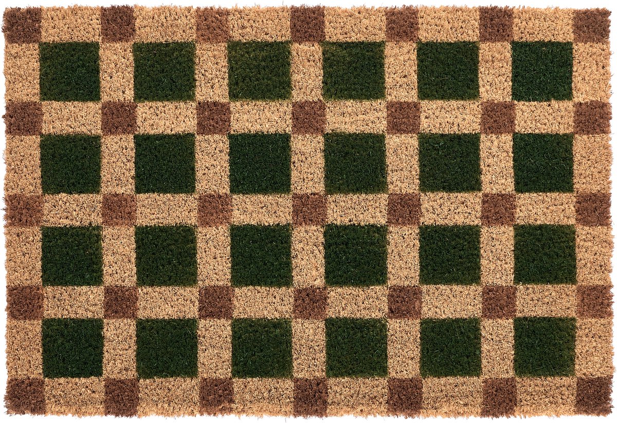 VILLASIS - Deurmat - Beige/Groen - 40 x 60 cm - PVC