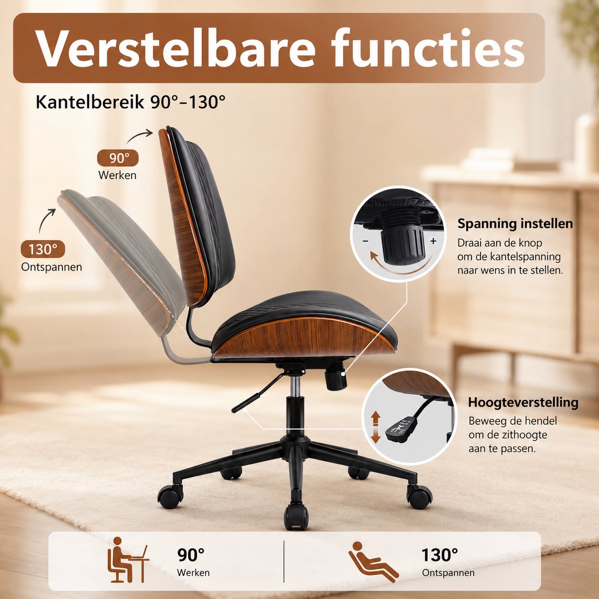 Durrafy Ergonomische Bureaustoel thumbnail 6