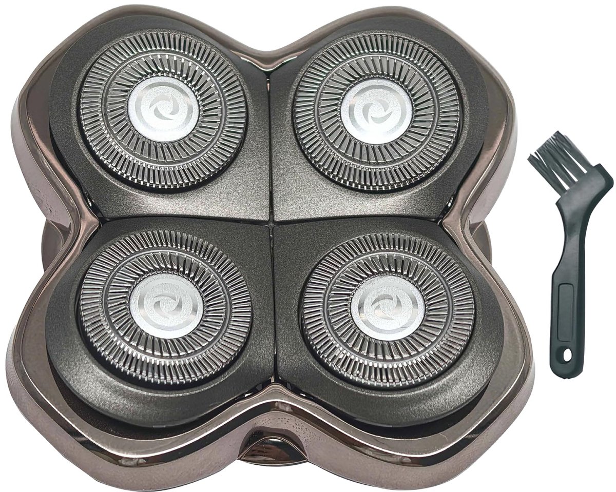SnelShoppen - Reservekop voor Pitbull Skull Shaver met Reservemesjes, Compatibel met Gold PRO/Silver PRO/Platinum PRO/Butterfly Kiss PRO, Inclusief Bo