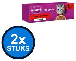 2x Whiskas - 1+ pouch adult gelei classic selectie mp 60x85gr