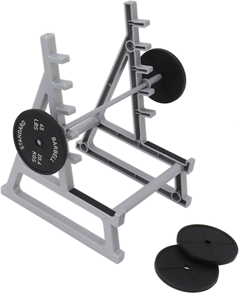 SnelShoppen - Squat Rack Pen Holder - Duurzame ABS Pennenhouder voor Fitness Enthousiastelingen - Uniek Ontwerp voor Bureau of Tafel - Ideaal voor Kan