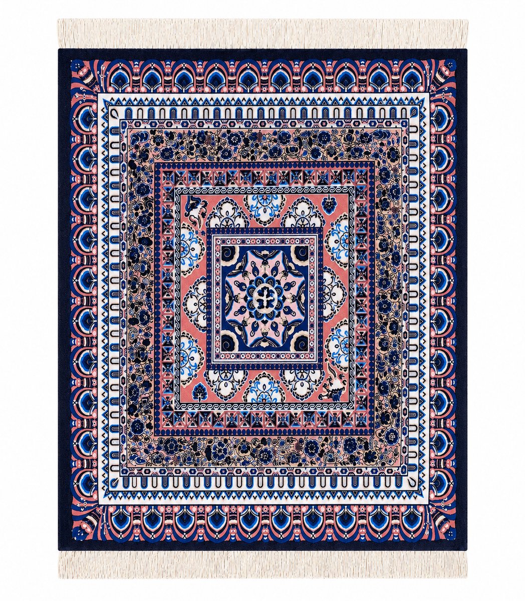 Bol.com MuisMaatje - Perzisch Tapijt Muismat - Type: Purple Code - Perzisch Muismatje - Zachte Muismat met touwtjes aanbieding