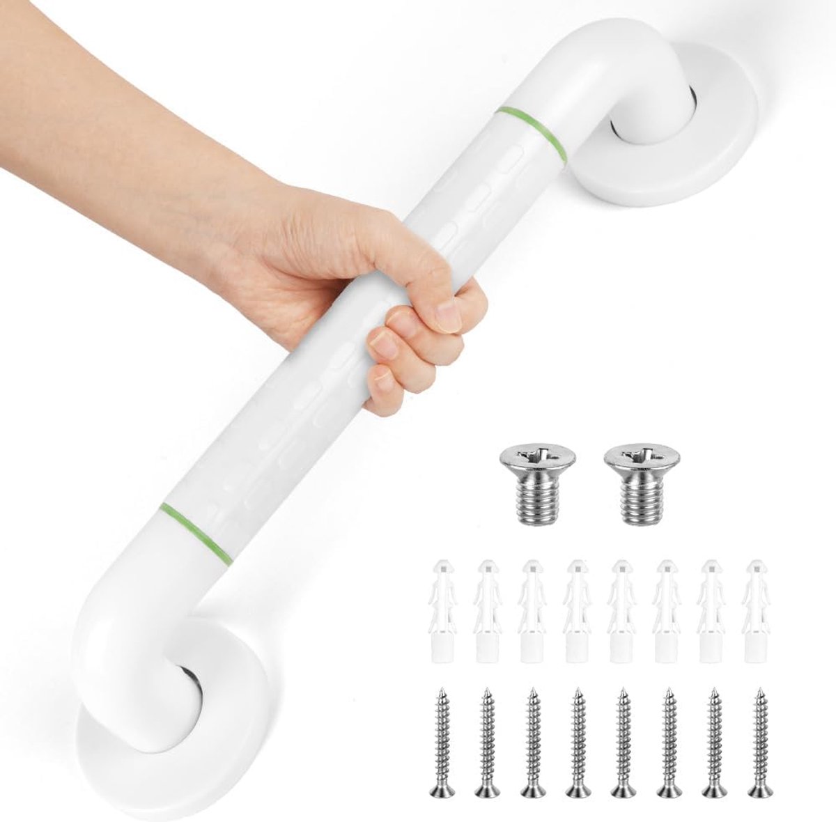 SnelShoppen - Hand Grip, Veiligheidsbeugel, Antislip Handgrepen, RVS Douche- en Toiletsteun voor Senioren, Zwangere Vrouwen en Kinderen, 40 cm