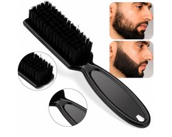 Baardkam I Reinigingshaarborstel I Kappersnekborstel I Beard Comb I I Baardverzorging I Haarverwijderingskam I Baard Styling Tool I Zwart