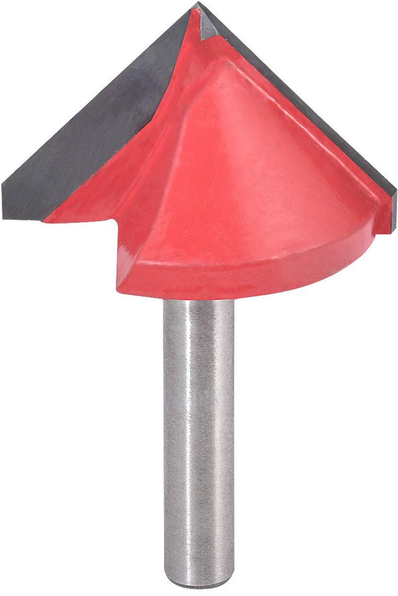 SnelShoppen - V-Groef Frees, V-Vormige Frees, Carbide Frees voor CNC Graveren, Houtbewerking Gereedschap met 6mm Schacht, 32mm Breed, 90 Graden