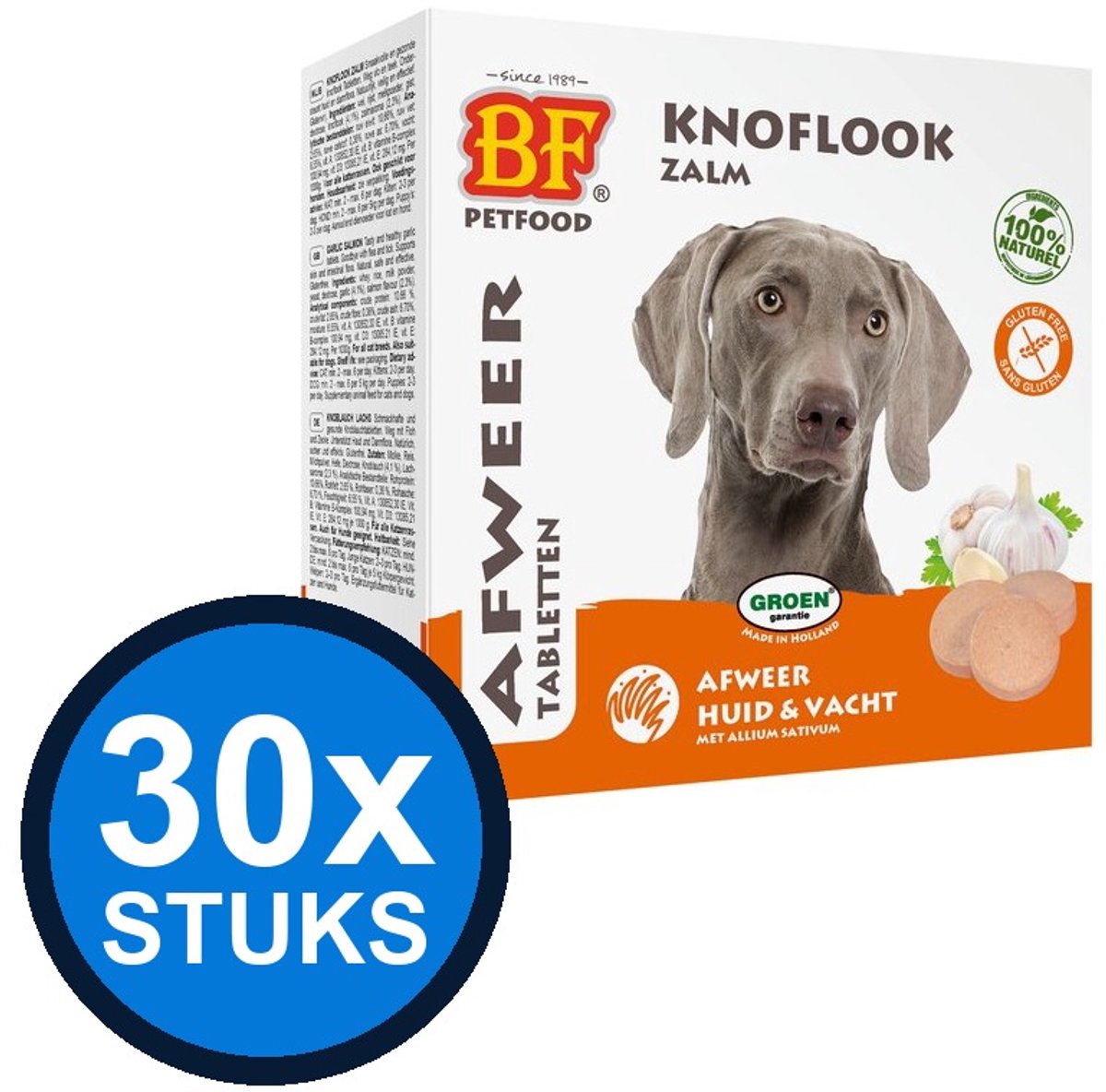30x Biofood - Anti-vlo tabletten zalm 55st
