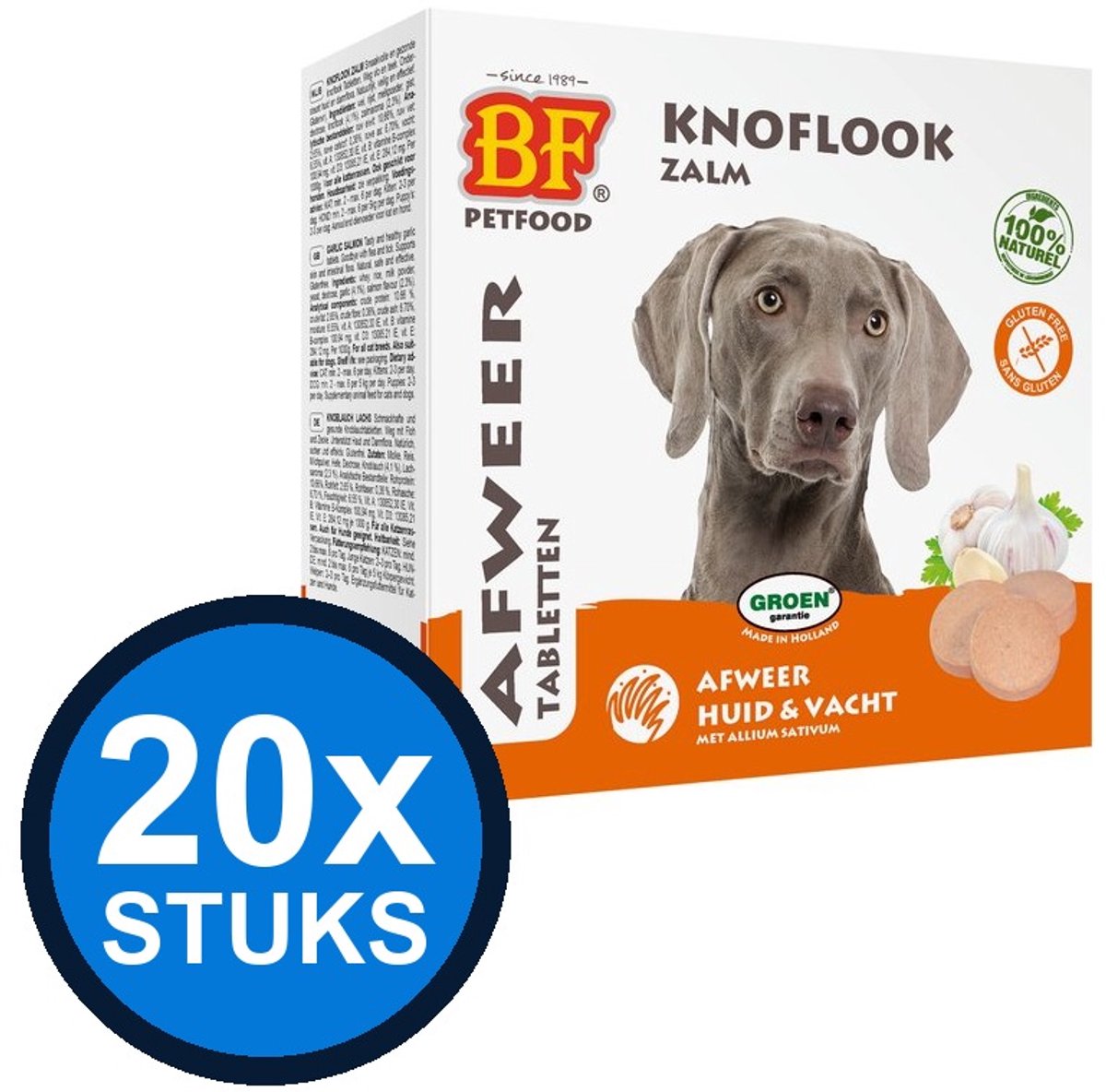 20x Biofood - Anti-vlo tabletten zalm 55st