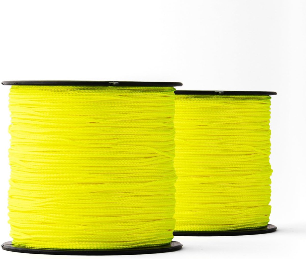SnelShoppen - Nylon Touw 1mm 2x100M Fluorescent Geel - Weerbestendig, Sterke Polyamide, Breekkracht 30kg, Ideaal voor Tuin, Bouw, Vrije Tijd