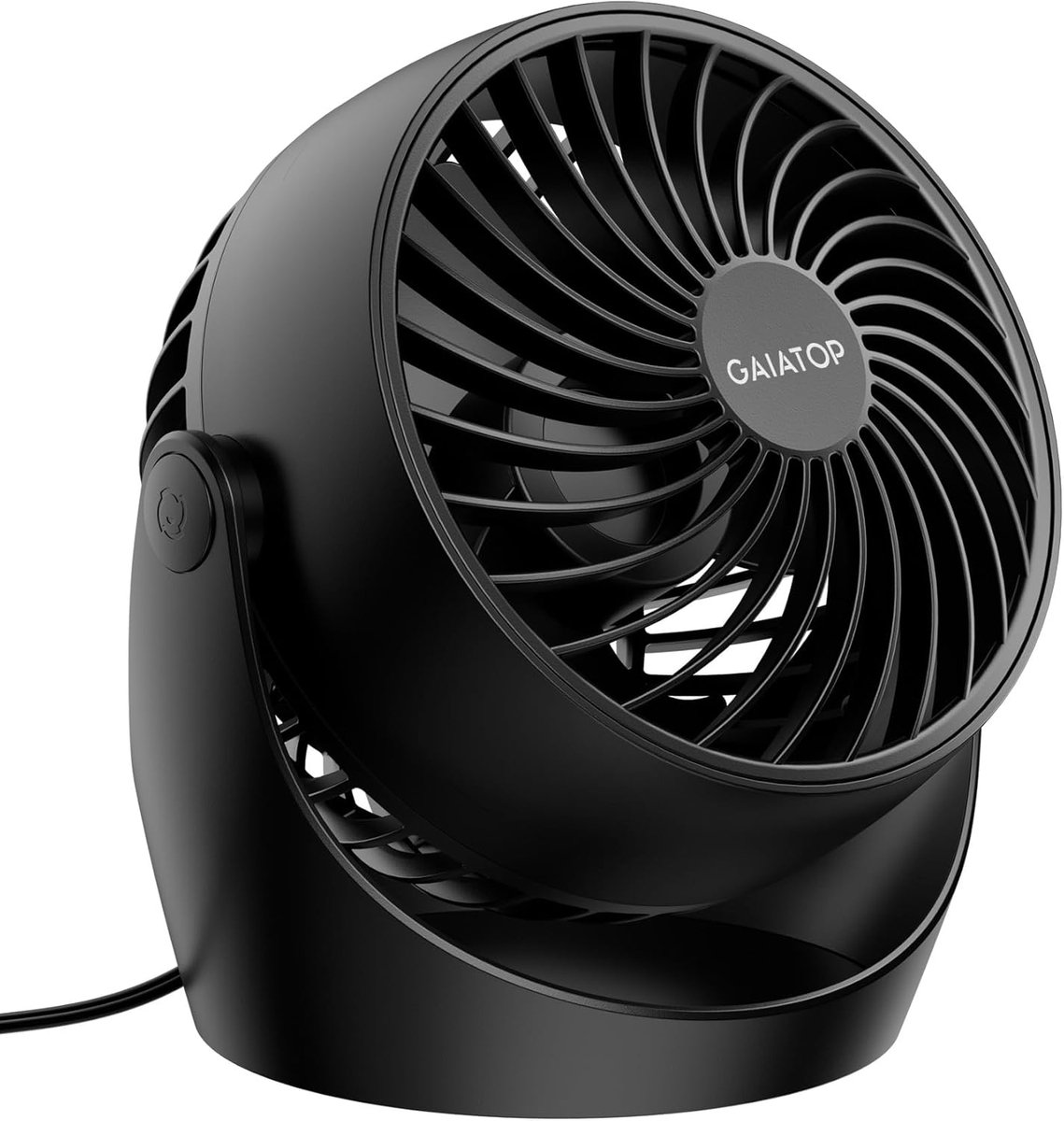 SnelShoppen - Desk Fan 5 Inch Draagbare Elektrische Tafelventilator met 3 Snelheden, 360° Verstelbare Tilting - Compacte Ventilator voor Thuis, Kantoo